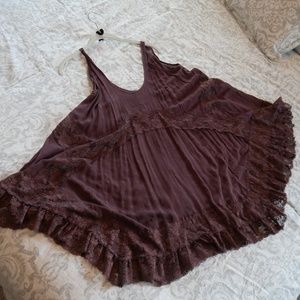 Swingy plum Free People top/dress